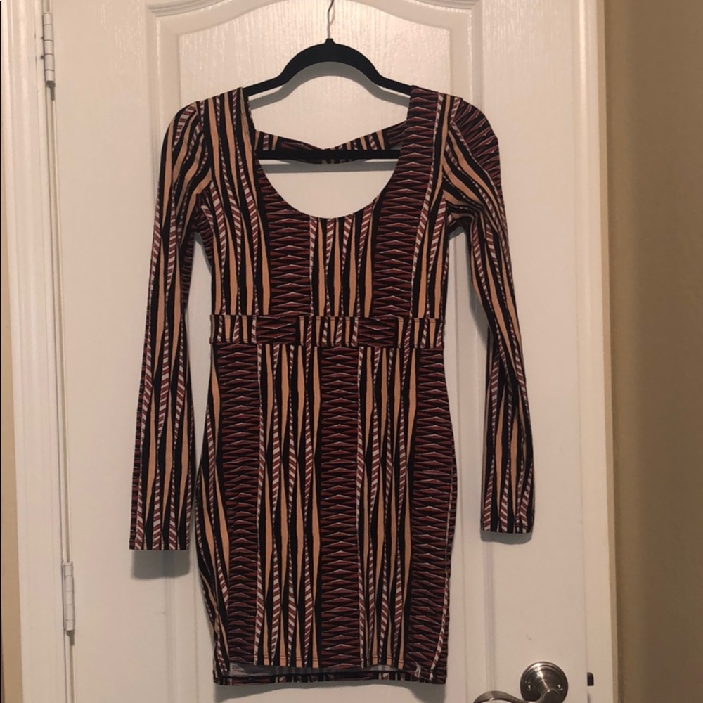Long sleeve, mini dress
